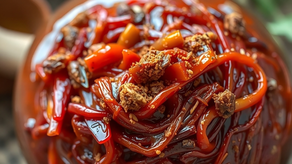 갓김치 양념 만들기, 비법 공개 (realistic 스타일)