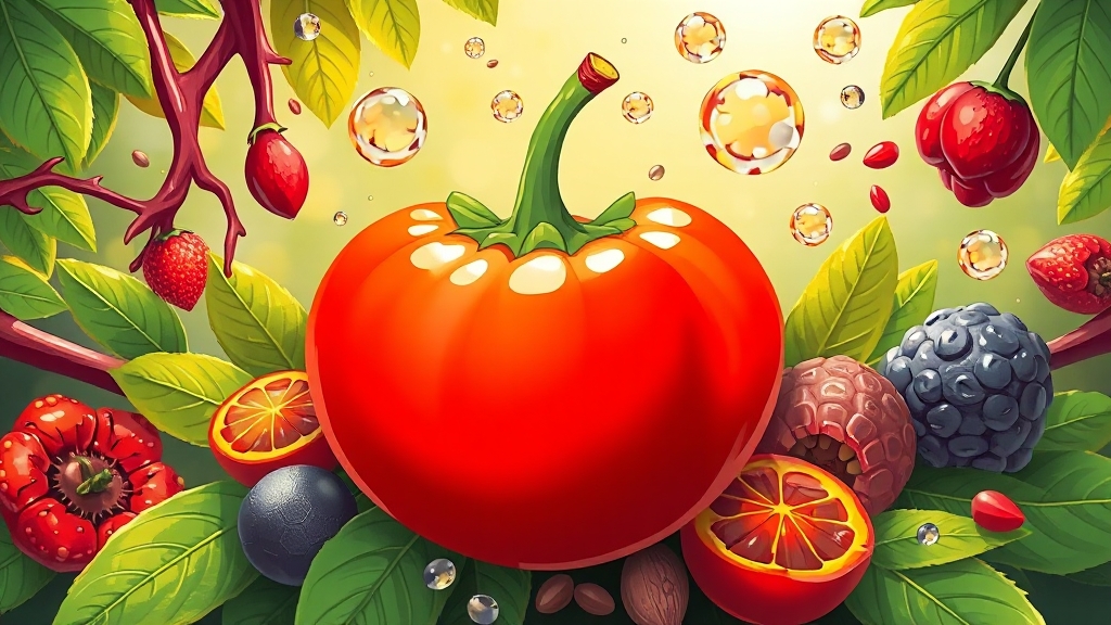 자보티카바 효능 분석 (illustration 스타일)