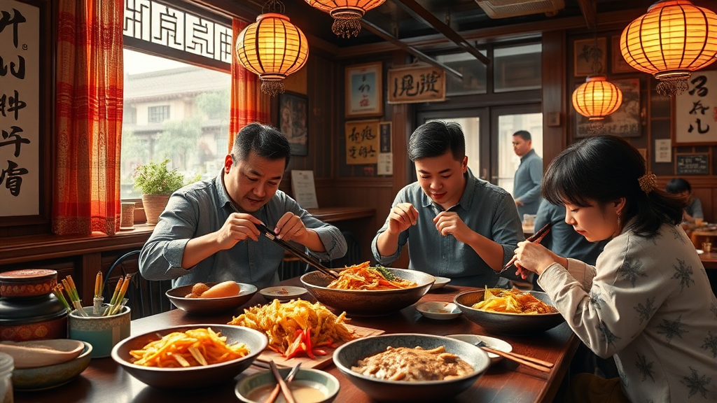 방송 출연 후 더욱 뜨거워진 논산 맛집 열기 (realistic 스타일)