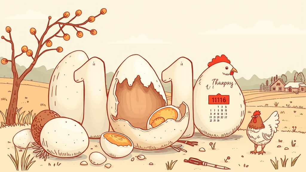 산란일자와 생산자, 어떻게 확인할까요? (illustration 스타일)