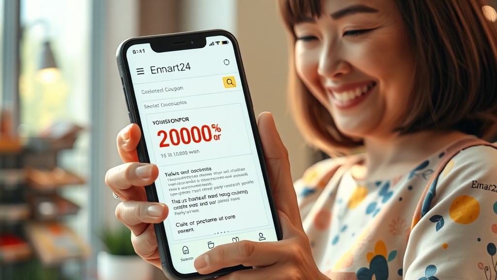 이마트24 활용 팁 (realistic 스타일)