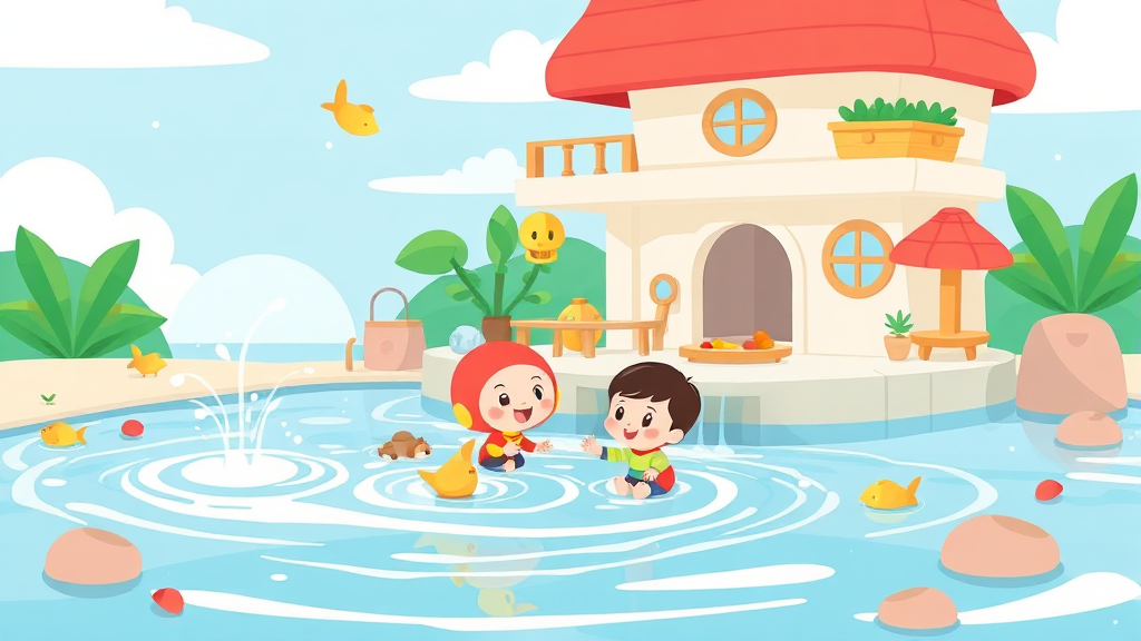 알뜰하게 즐기기: 뽀로로 아쿠아빌리지 할인 정보 총정리 (illustration 스타일)