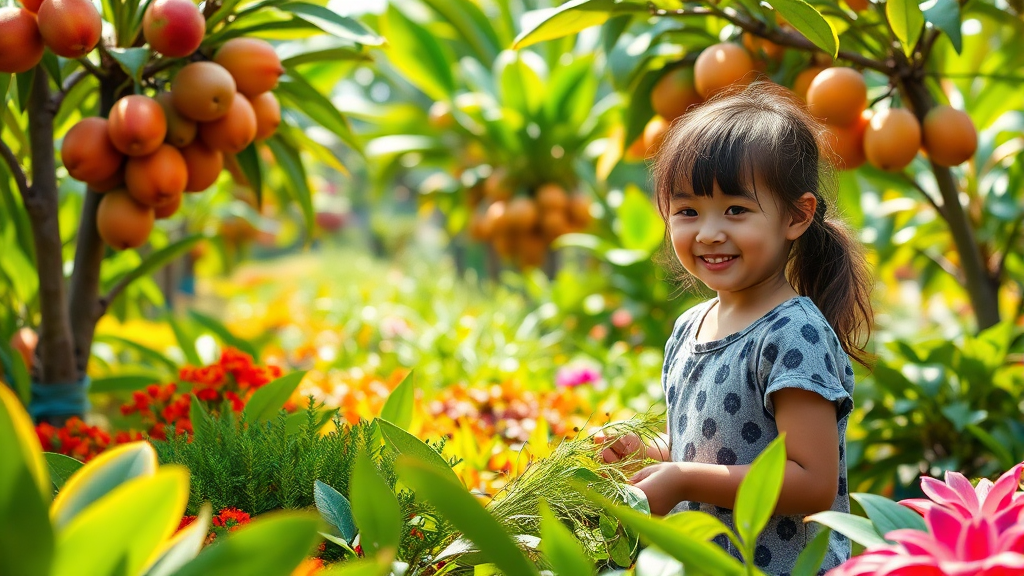 주요 테마 공간 & 식물 (realistic 스타일)