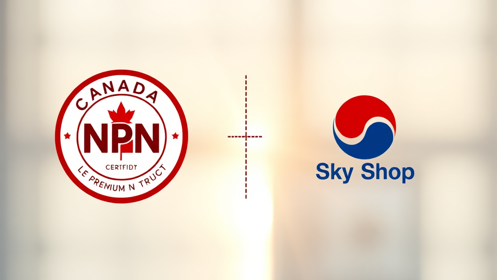 안전성과 신뢰도: 캐나다 NPN 인증 및 유통 채널 확인 (realistic 스타일)