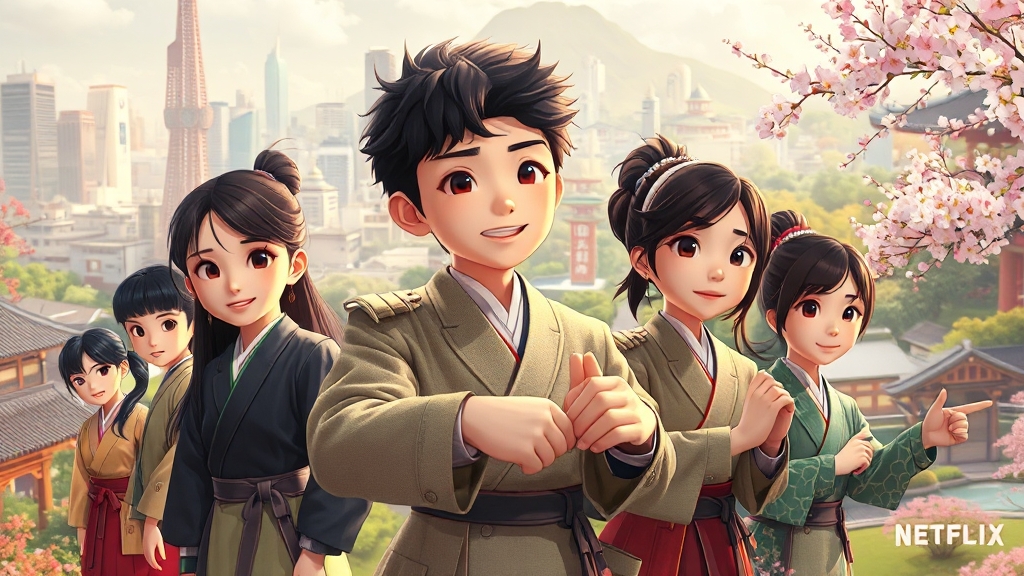 글로벌 시청자 사로잡은 애니 (realistic 스타일)