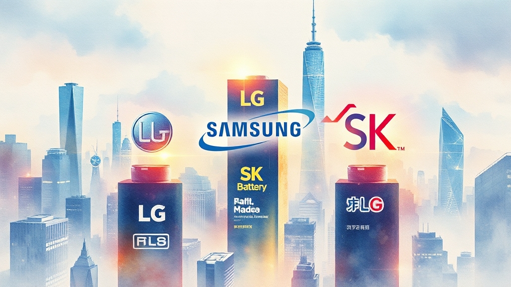 ESS 시장, 누가 경쟁하고 있을까요? (watercolor 스타일)