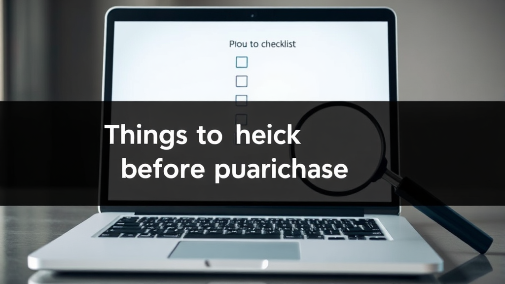 구매 전 필수 체크리스트 (realistic 스타일)