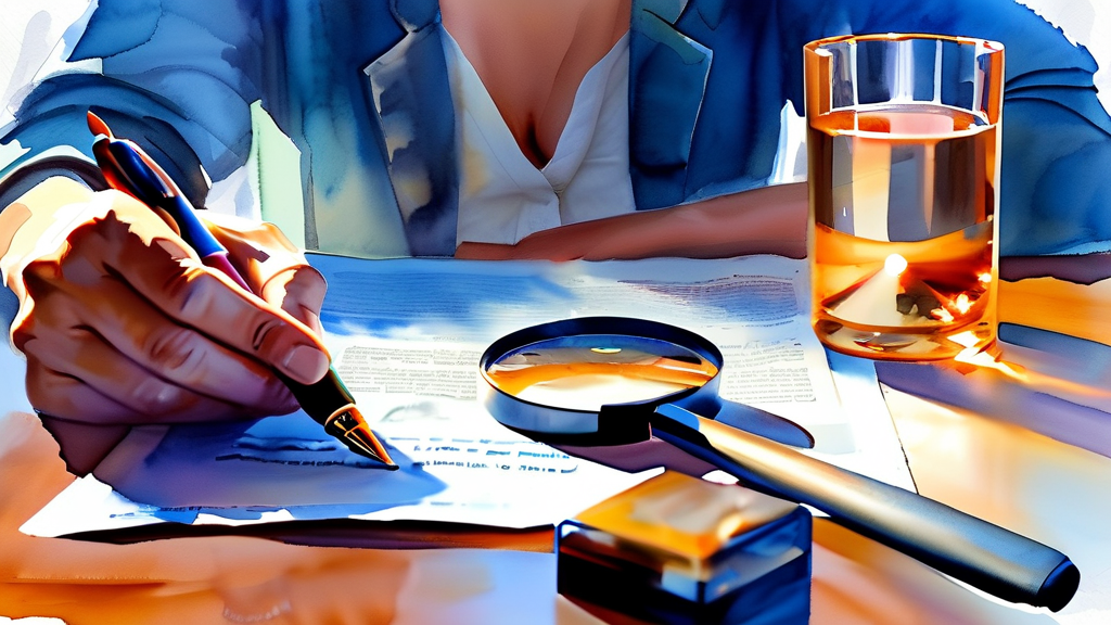 보험금 청구 시 반드시 알아야 할 주의사항 (watercolor 스타일)