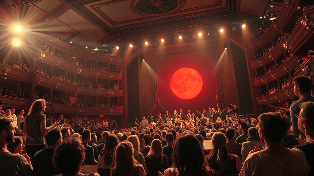 무대 연출 및 특징 분석 (realistic 스타일)