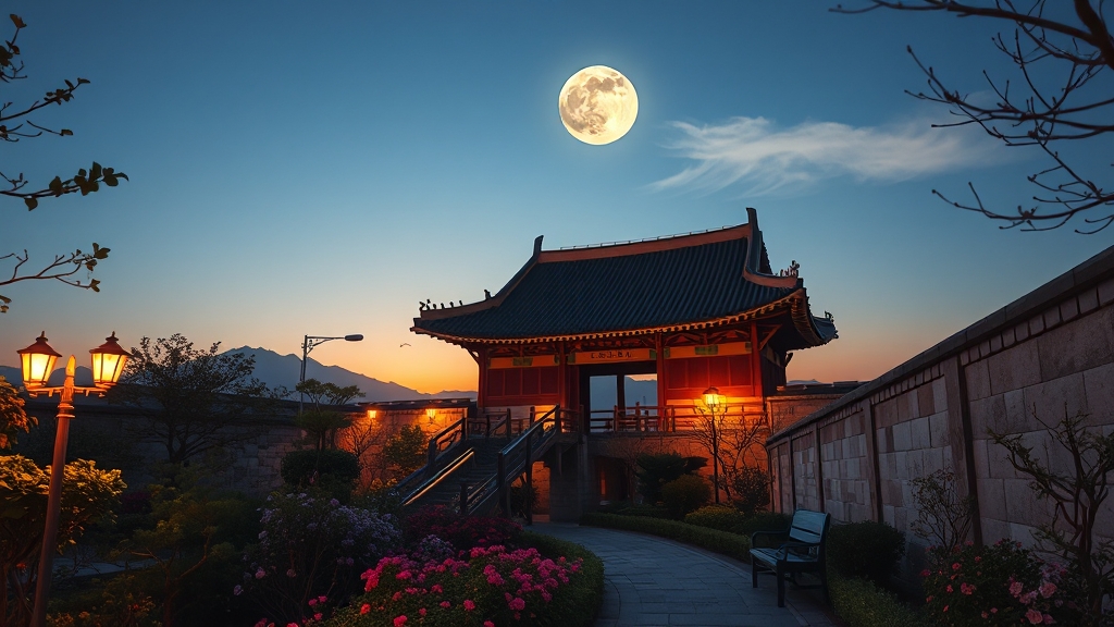 옥상정원 인생샷 꿀팁 (realistic 스타일)