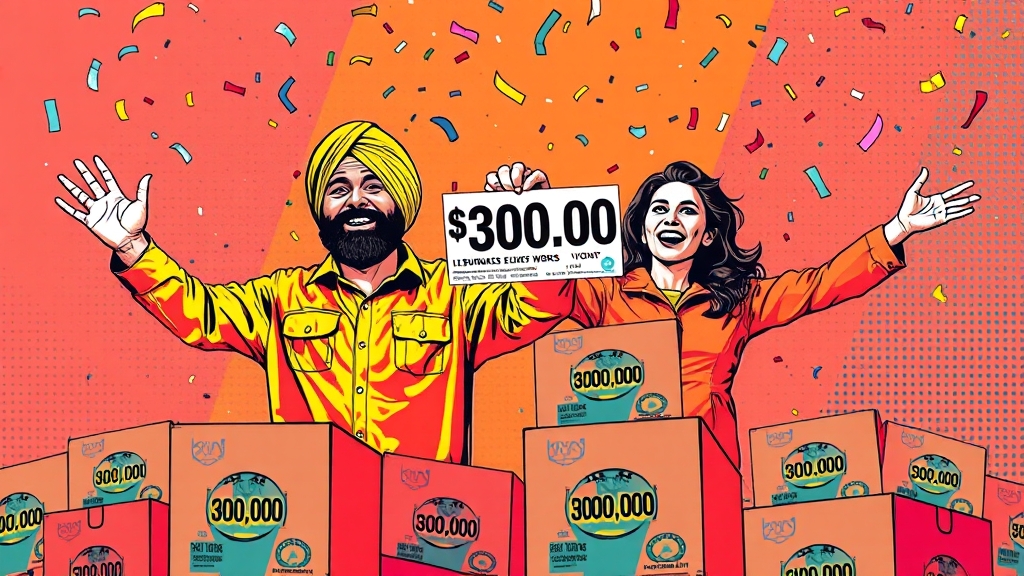 30만원, 꼭 받으세요! (popart 스타일)