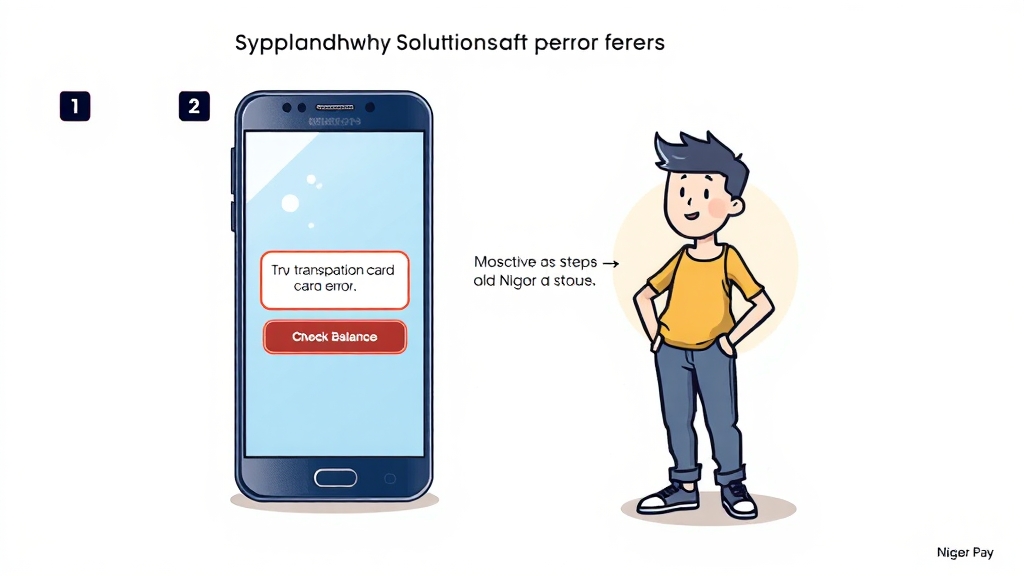 삼성페이 교통카드, 오류 해결 방법! (cartoon 스타일)