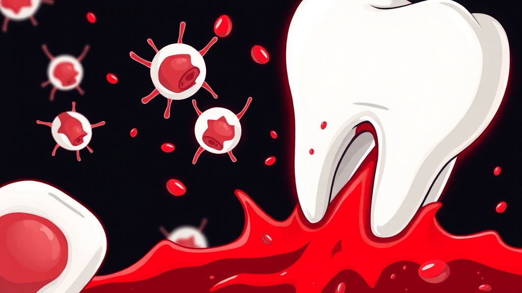 잇몸 퇴축, 합병증은 무엇일까요? (cartoon 스타일)