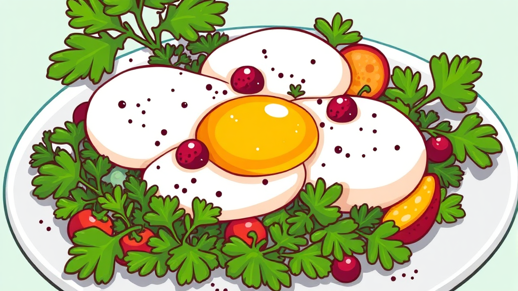 미나리 해독 주스 외, 미나리로 즐기는 다양한 건강 레시피 (cartoon 스타일)