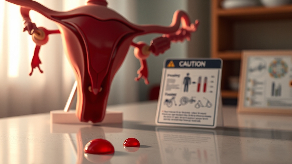 배란혈 관련 주의사항 (realistic 스타일)