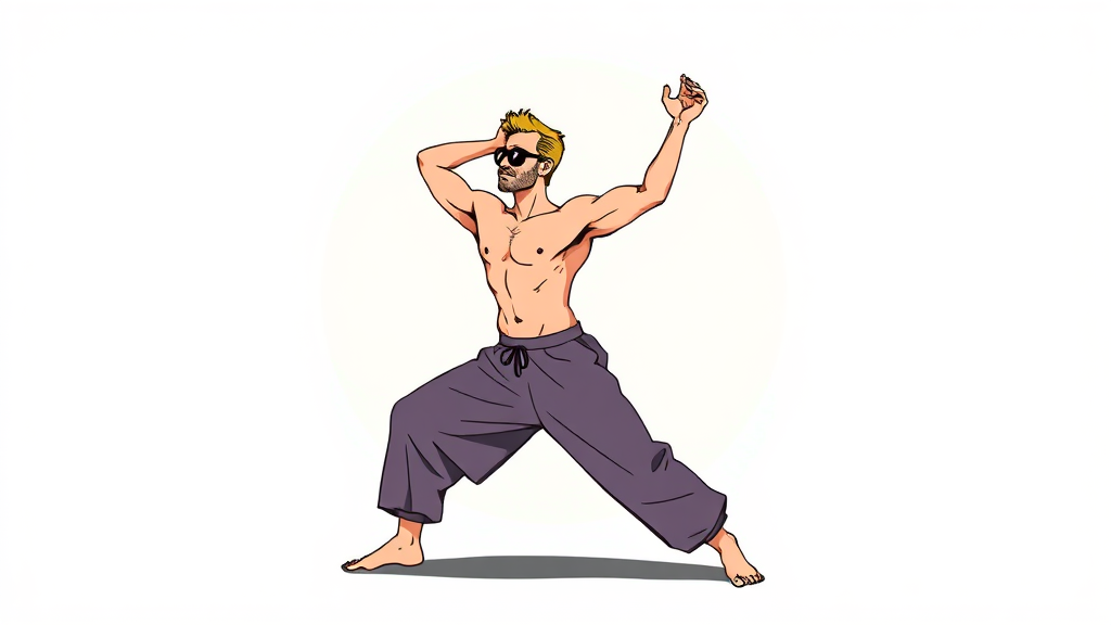 남상지의 다채로운 활동: 요가, 패션, 그리고 SNS (illustration 스타일)