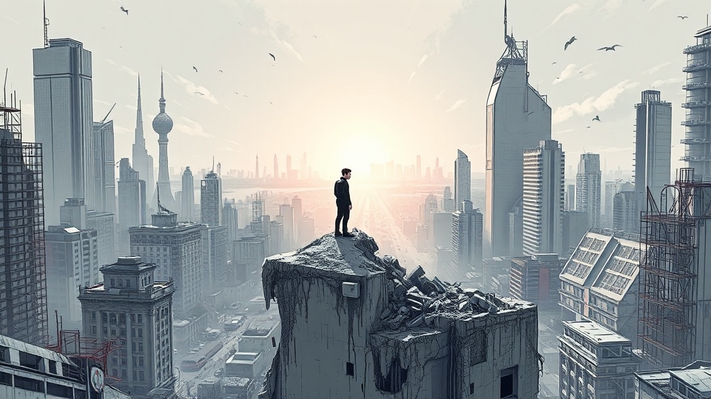 머스크 경고, 한국 사회 과제 (illustration 스타일)