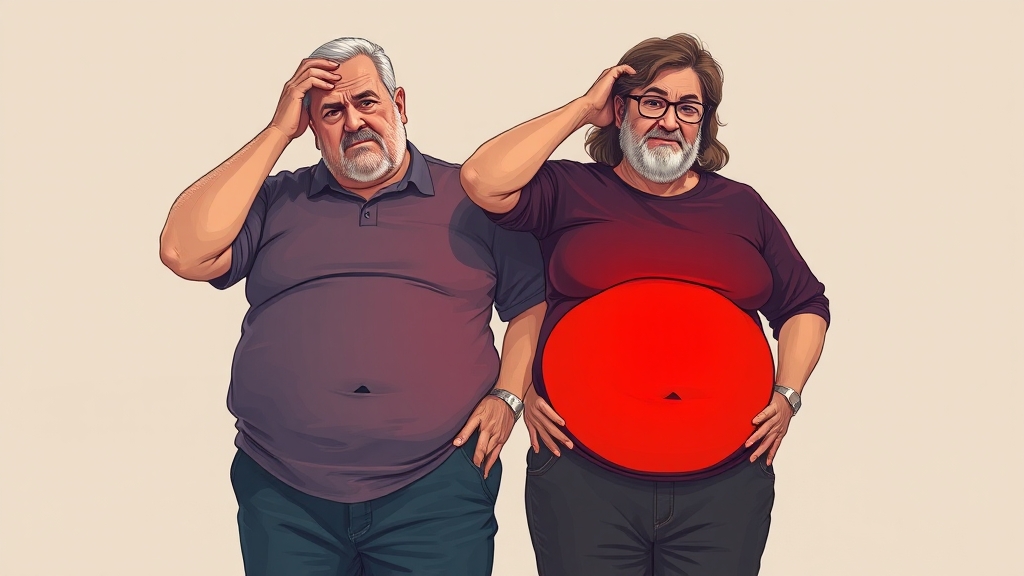 중년 남녀, 특히 조심! (illustration 스타일)