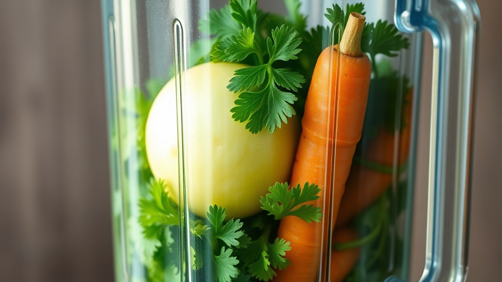 집에서 만드는 신선한 미나리 해독 주스 레시피 (realistic 스타일)