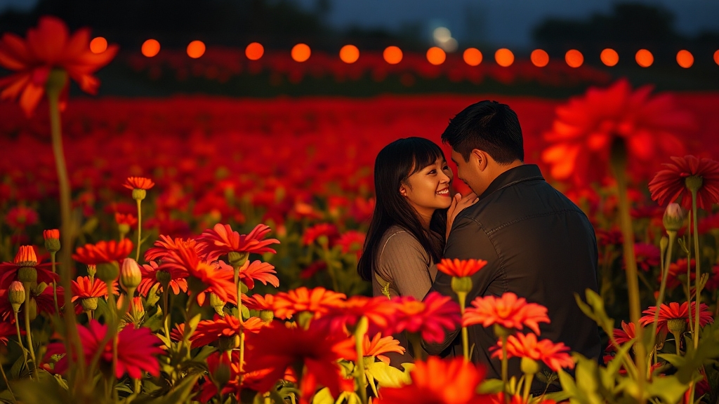 평창 백일홍 축제 개요 (realistic 스타일)