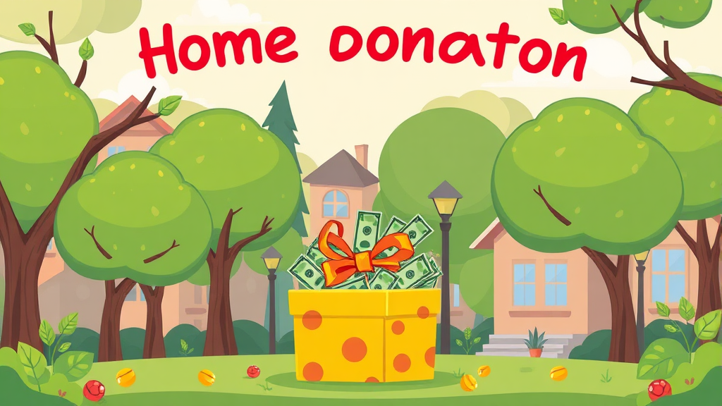 기부 금액별 효율적인 전략 (cartoon 스타일)