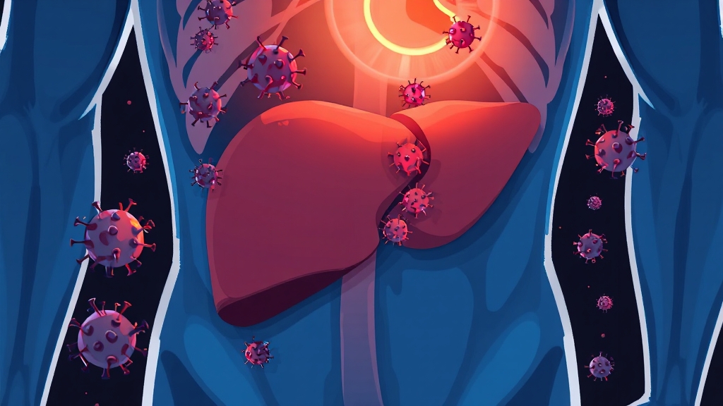 간암 초기 증상, 왜 발견이 어려울까? (cartoon 스타일)