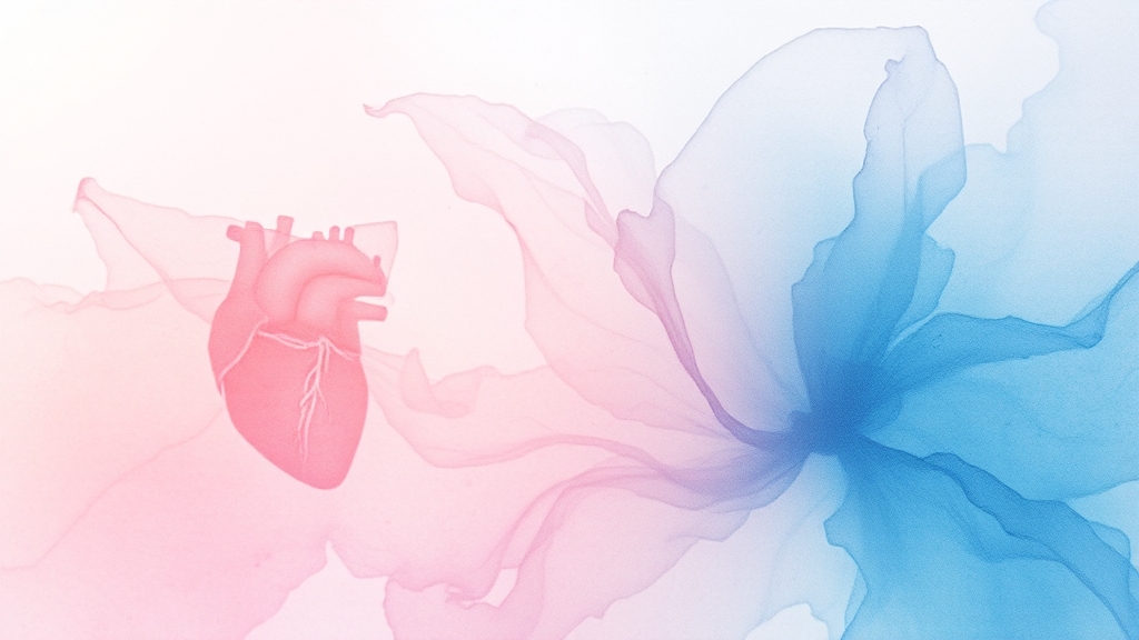 코엔자임Q10 주요 효능 (watercolor 스타일)