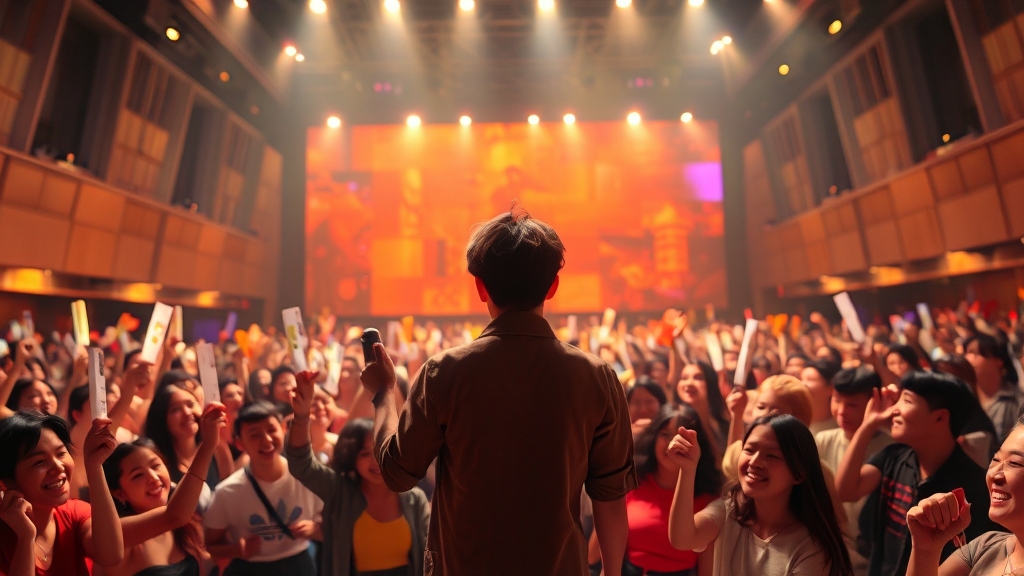 콘서트 당일 준비 (realistic 스타일)