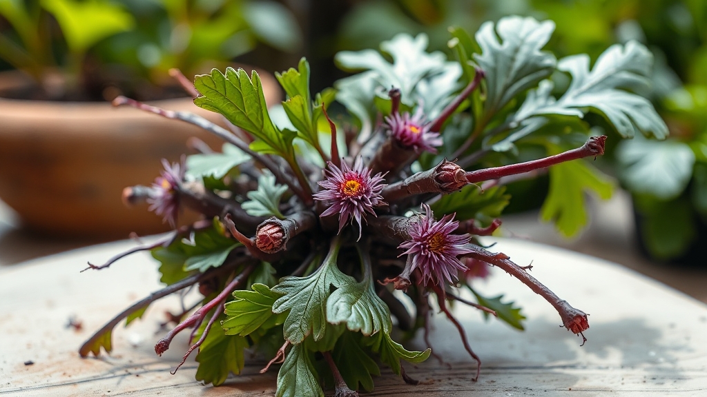 고들빼기 구입 및 손질 방법 (realistic 스타일)