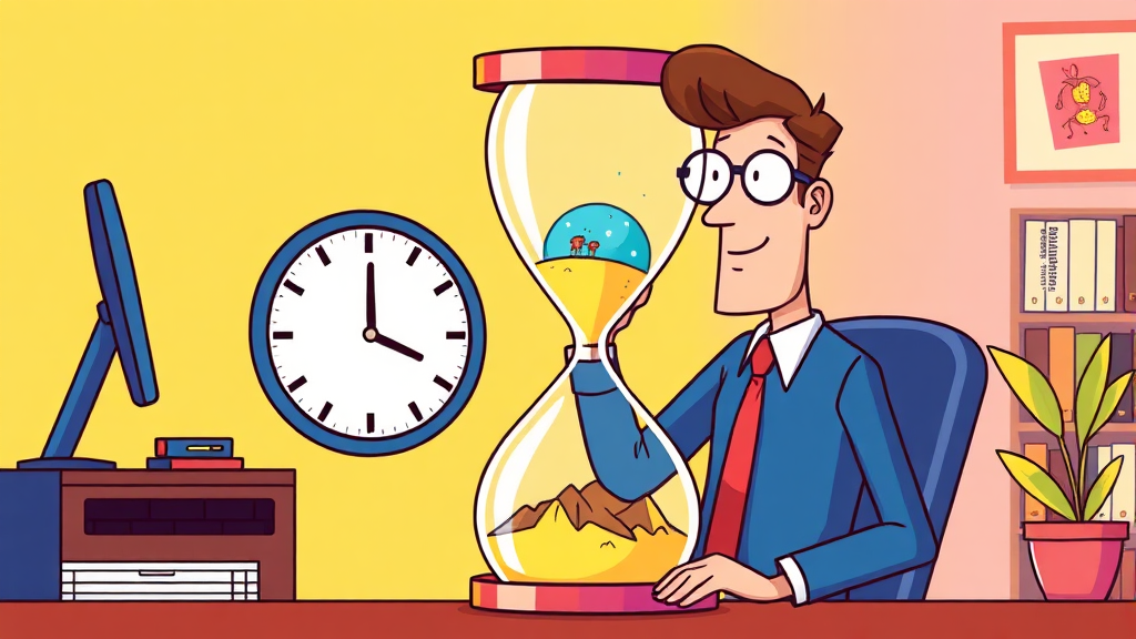 미사용 연차 처리 방법 (cartoon 스타일)