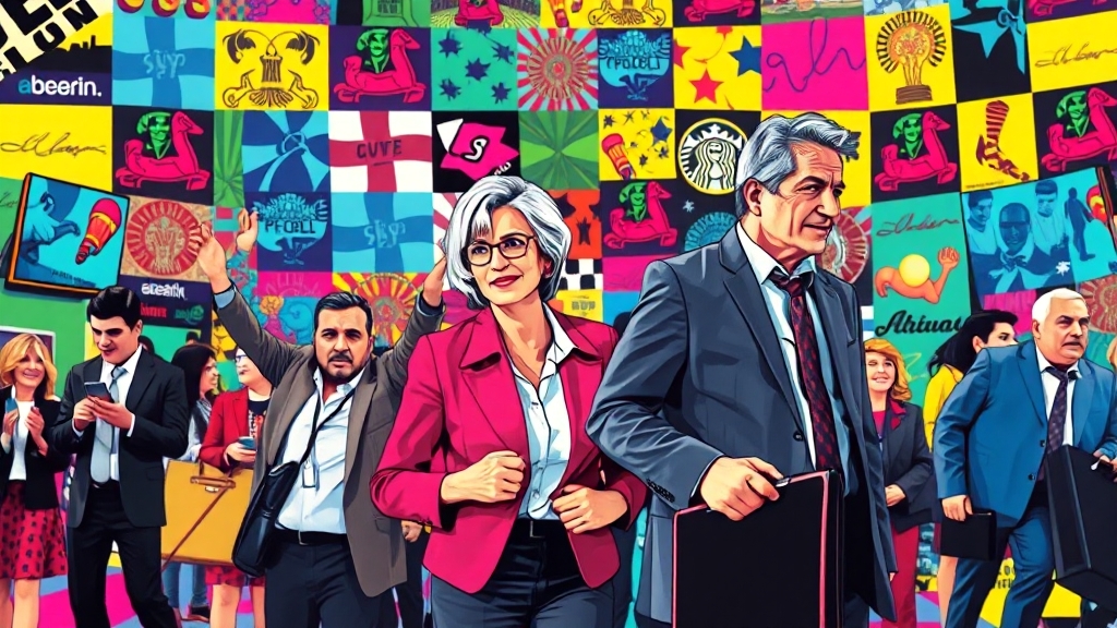 재취업 성공 사례 및 동기 부여 (popart 스타일)