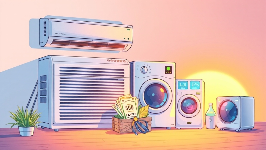 에너지 절약 제도 활용하기 (illustration 스타일)