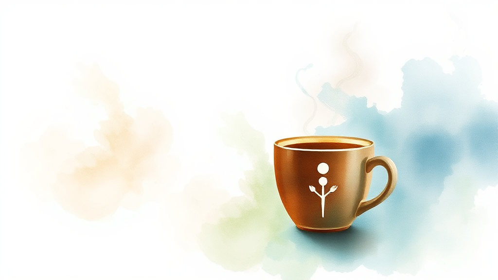 건강한 습관 만들기: 믹스커피 섭취 줄이기와 장기적인 관리 (watercolor 스타일)