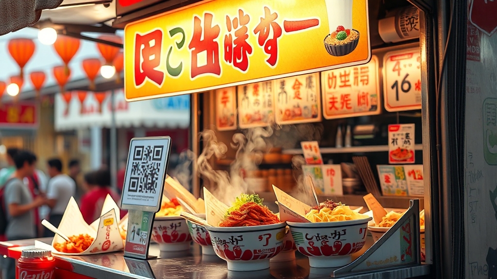 라면 메뉴 및 주문 방법 (realistic 스타일)