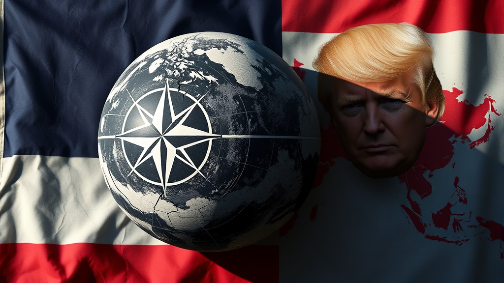 국제 질서 균열 우려 (realistic 스타일)