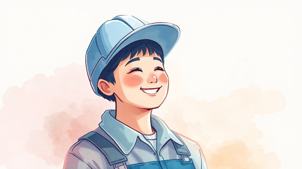2026년 최저임금 확정 (watercolor 스타일)