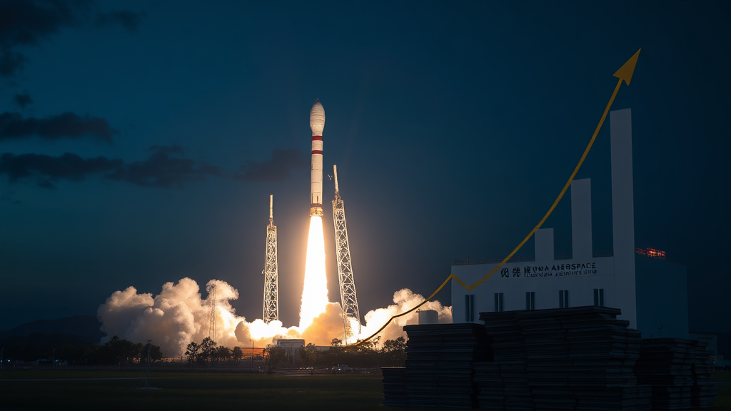 뉴스페이스 시대: 민간 주도 우주 산업 (realistic 스타일)