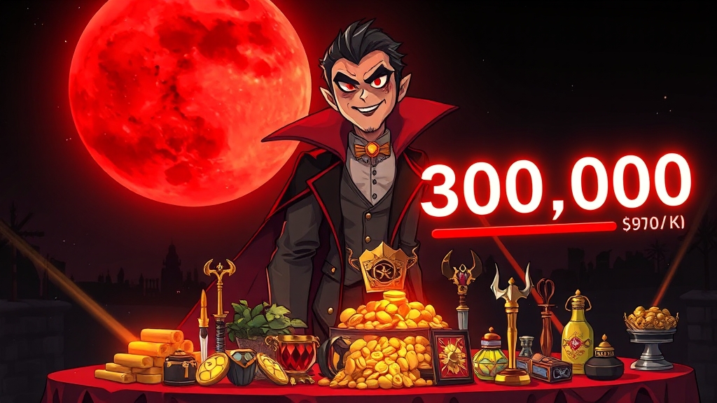 뱀파이어 출시 기념 이벤트 및 쿠폰 정보 (cartoon 스타일)