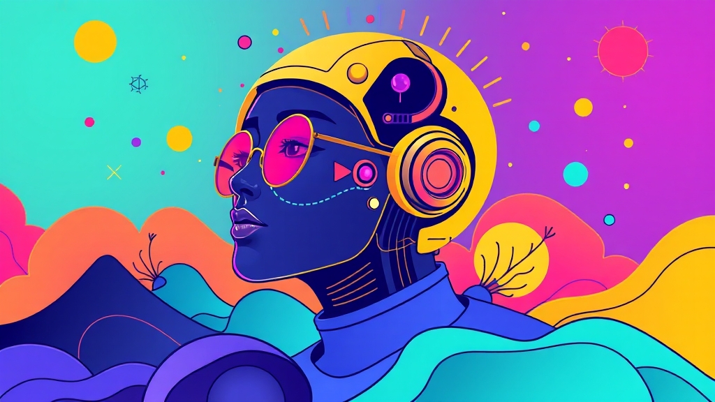 어도비 맥스 2025 주요 발표 (illustration 스타일)