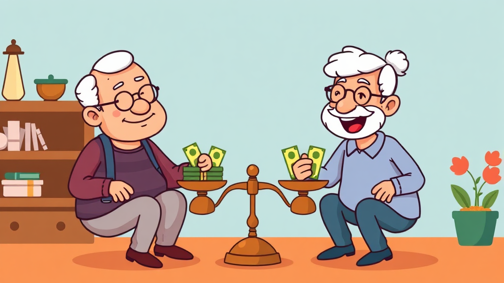 연금 저축 vs 저축성 연금 보험: 무엇이 다를까? (cartoon 스타일)