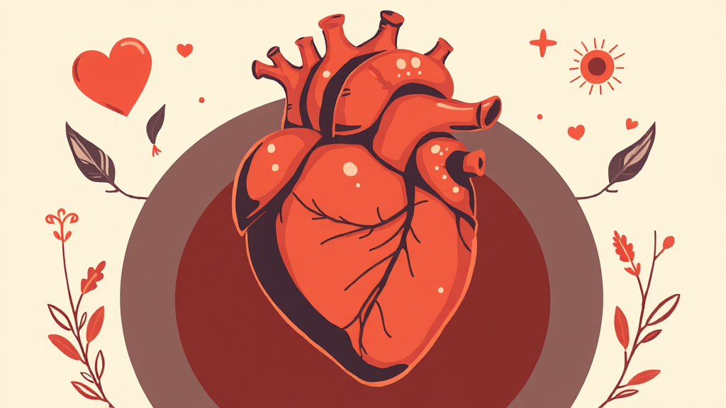 심부전 예방 및 관리 전략 (illustration 스타일)