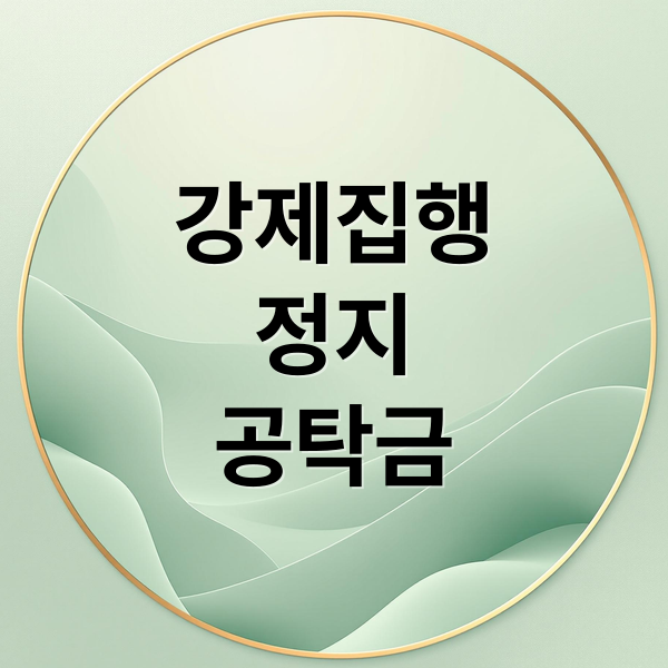 강제집행
정지
공탁금 (강제집행정지 공탁금)