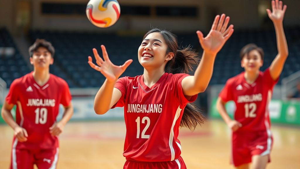 주전 세터로 발돋움 (realistic 스타일)