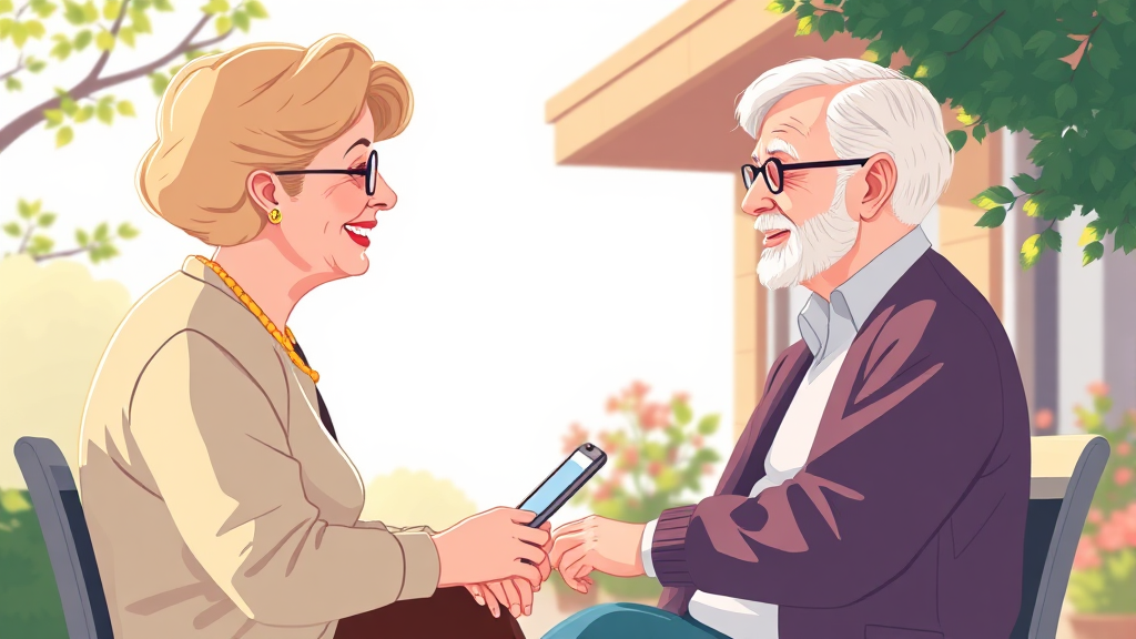 실버타운 입주 조건은? (illustration 스타일)