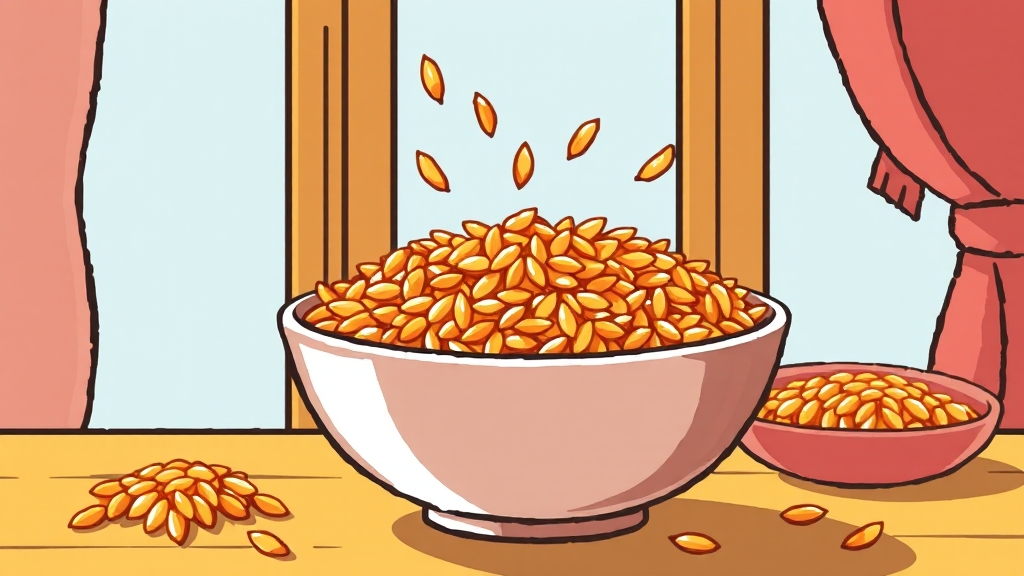 파로 곡물 추천 대상 및 섭취 가이드 (cartoon 스타일)