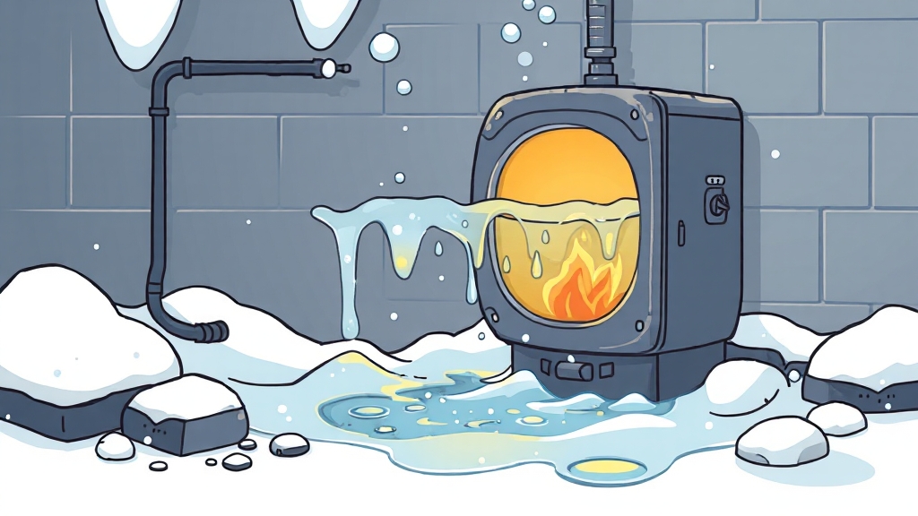 동파 시 응급 조치 (illustration 스타일)