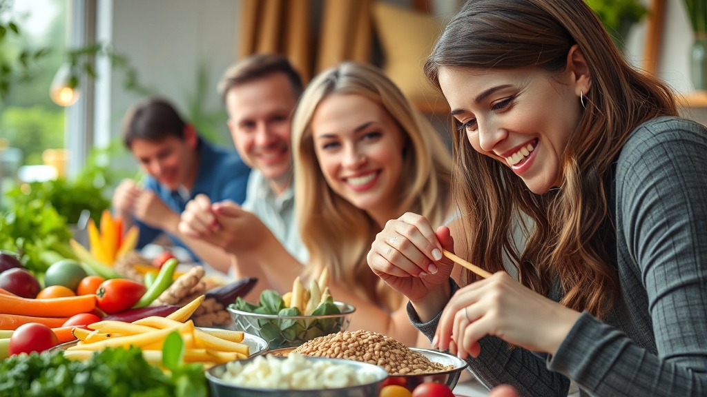 균형 잡힌 영양 섭취, 왜 중요할까? (realistic 스타일)