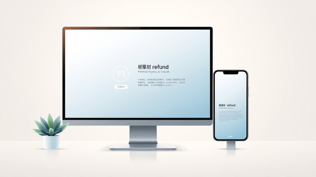 PC & 모바일, 환급금 조회 방법 (illustration 스타일)