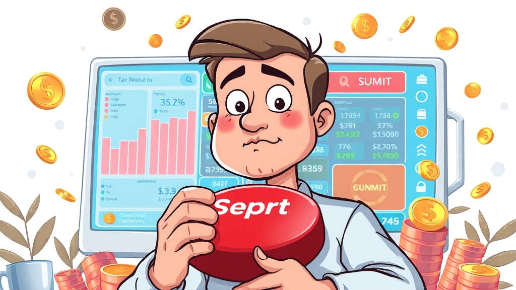 프리랜서 종합소득세 완벽 가이드: 단순경비율부터 절세 전략까지 6 신고 및 납부 절차는? (cartoon 스타일)