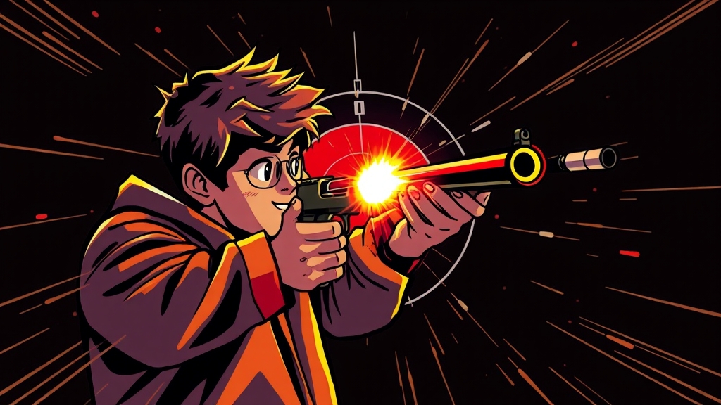 짜릿한 실탄사격 체험 (cartoon 스타일)